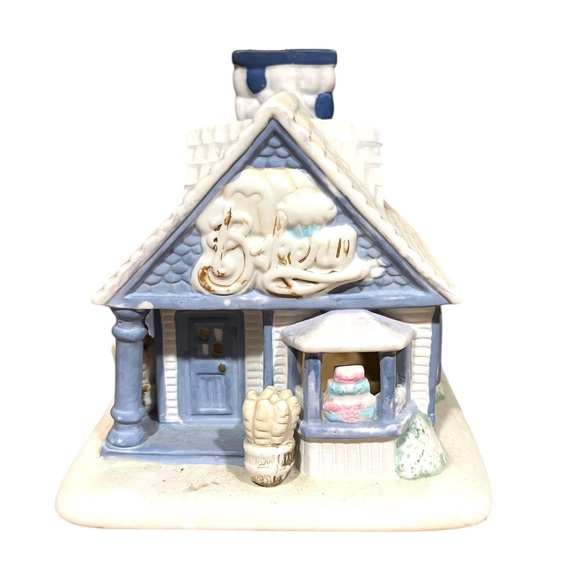 Partylite Ceramic Village Bakery Tealight Holder - Picture 1 of 5
